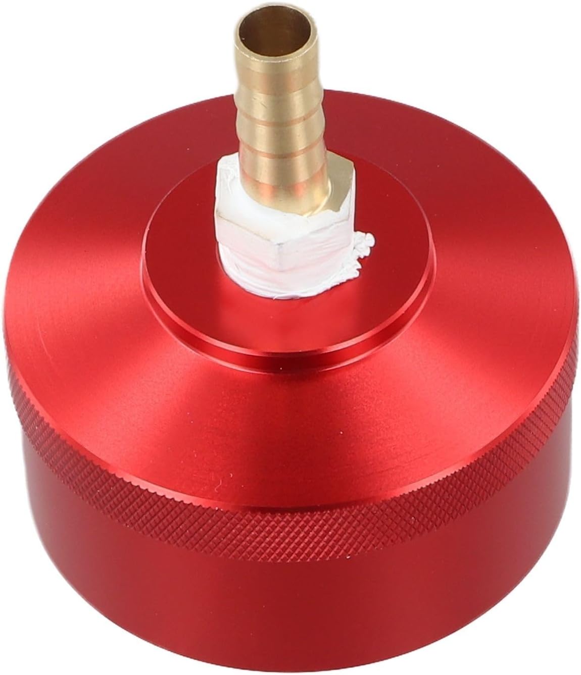 Secure Fit Fuel Tank Cap Compatible with For Honda Generators EU1000i, EU2000i, EU3000i, Made of Aluminum and Brass (With screws Red)