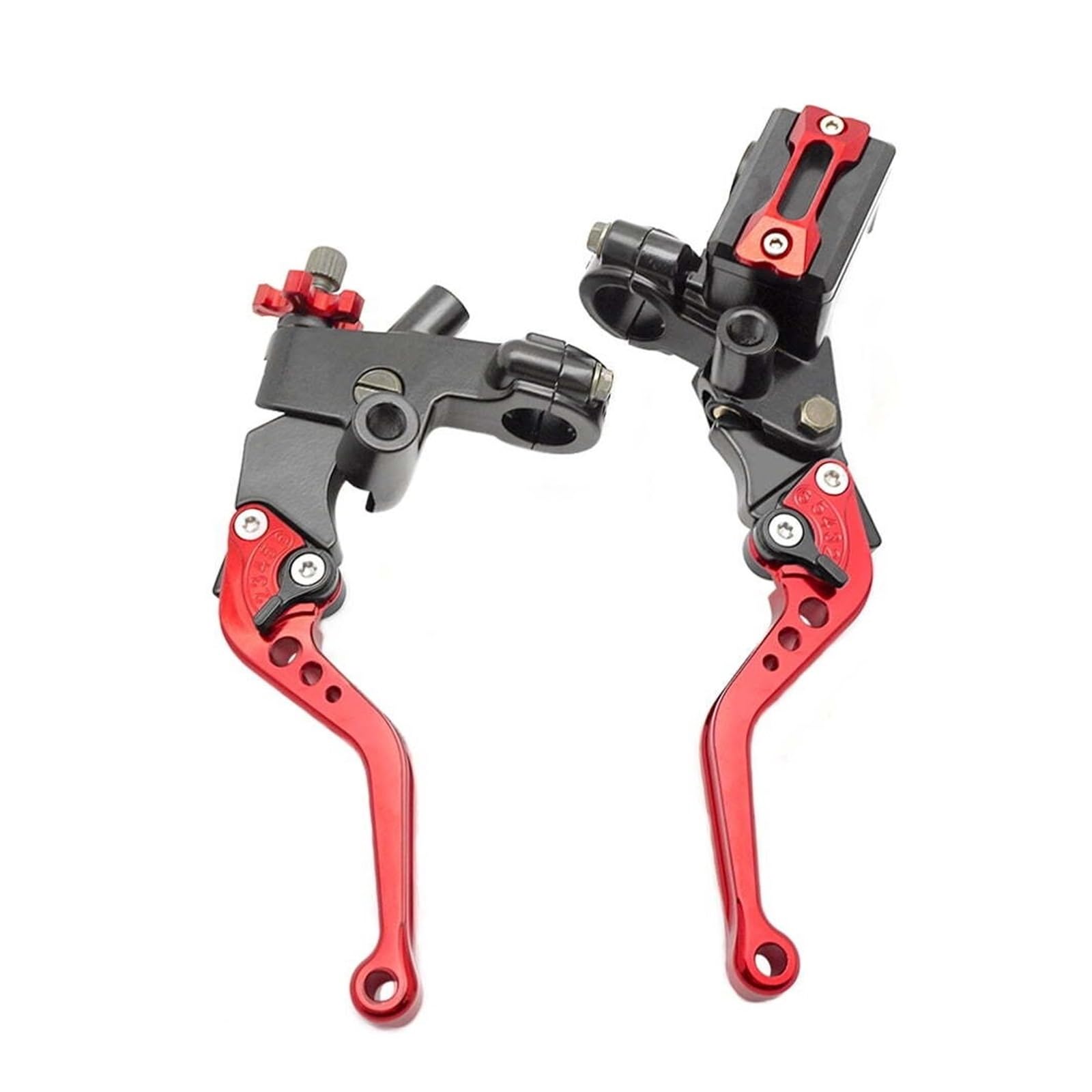 Generico Set di serbatoio leva frizione cilindro freno anteriore universale da 7/8'' CNC per moto