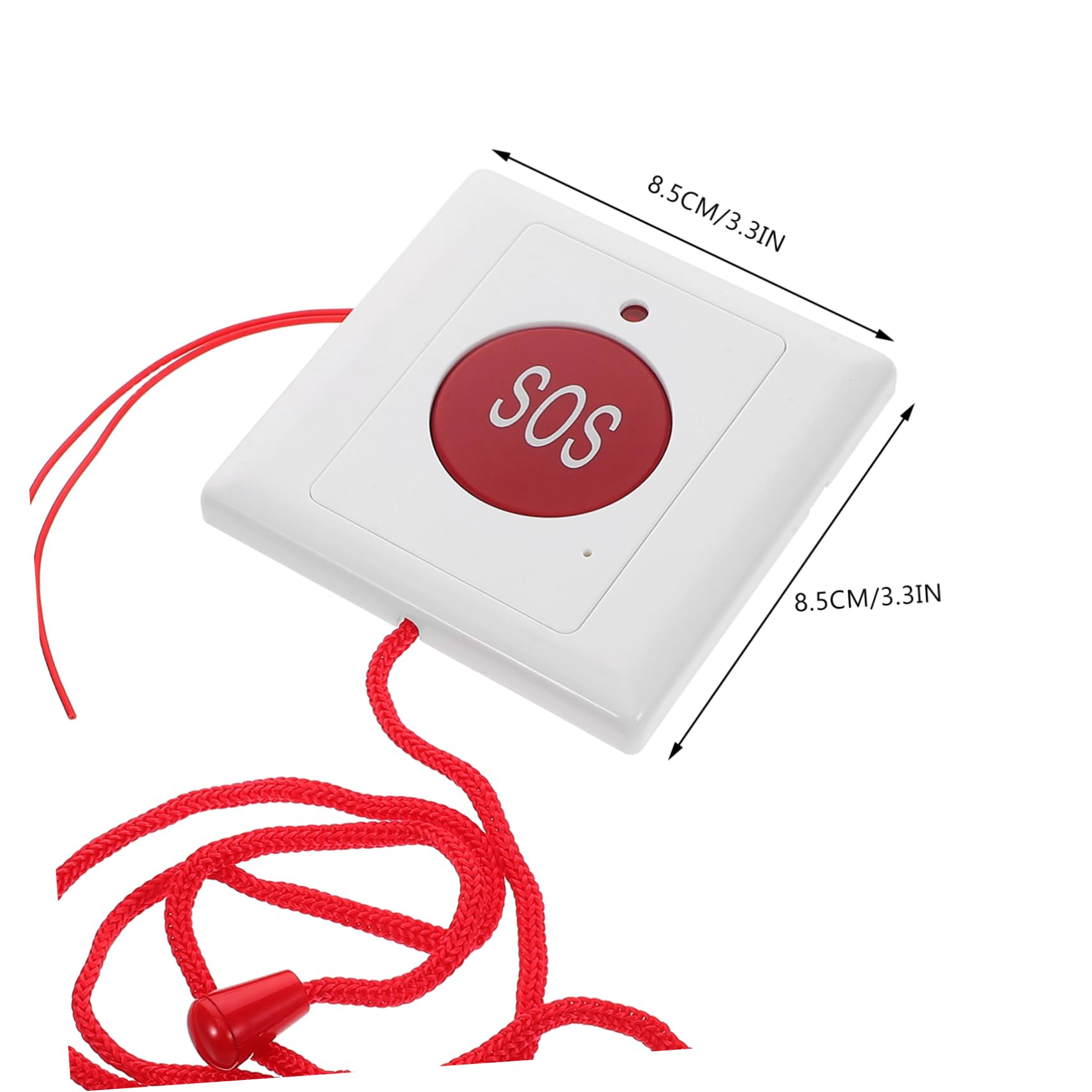 Abaodam Emergency Call Button Caregiver Alarm Bell Large Button for Seniors and Boys and Girls Easy to Use for Home Outdoor Travel