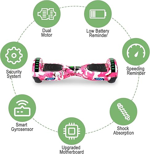 Miniatura 9 de Hoverboard para niños de dos ruedas con auto equilibrio, hoverboard con luces LED  UL 2272 certificado