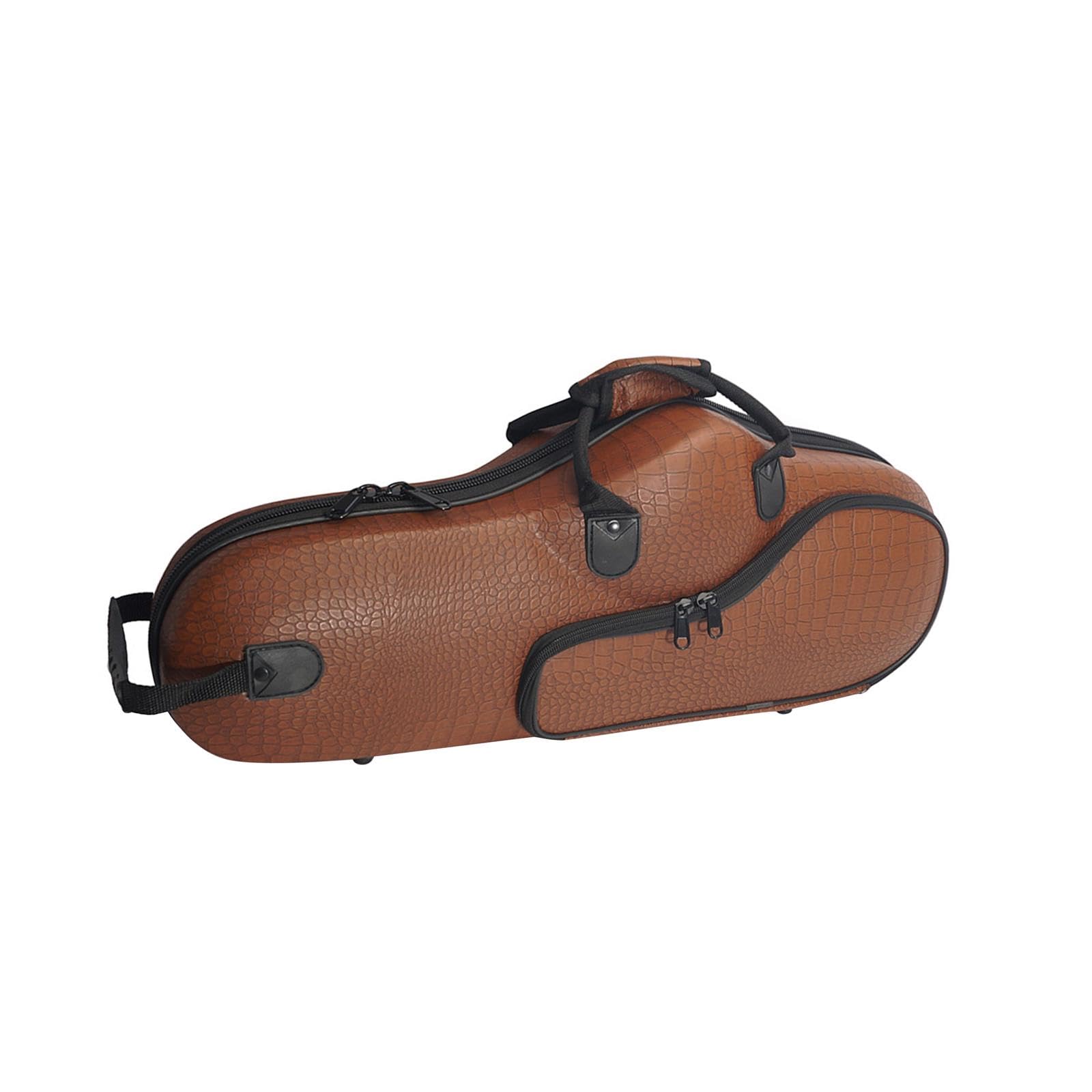 DYNWAVE Alto Saxophone Carrying Case, Oxford Cloth, Bag for Saxophone Accessories, brown