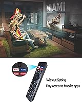 Vista 4 de Reemplazo para control remoto de TV Philips, compatible con todos los televisores inteligentes Philips Android LED/LCD/HDTV/UHD (NH800UP)