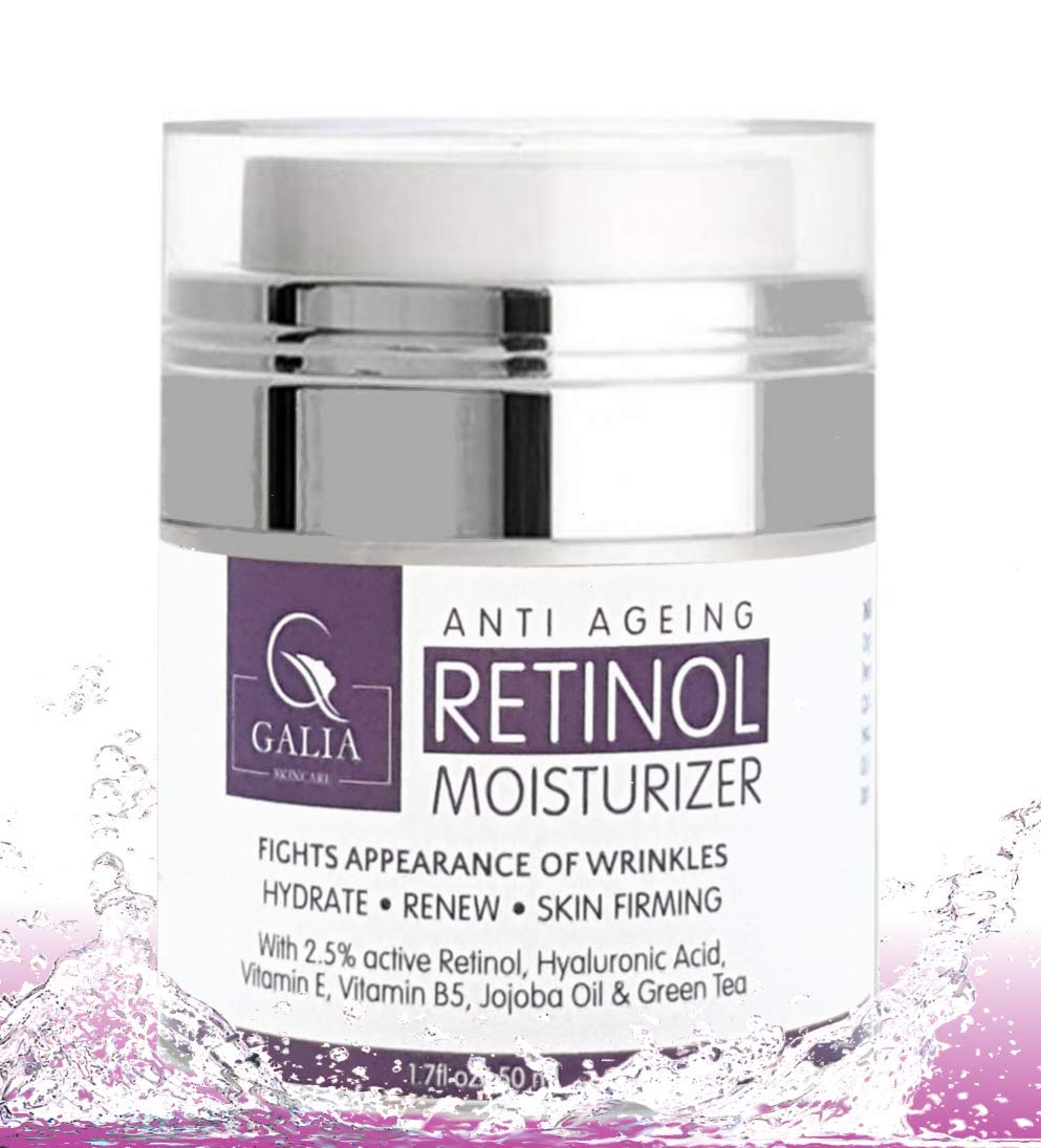 Retinol Moisturizer Anti Aging Cream for Face and Eye Area - With 2.5% Active Retinol -Hyaluronic Acid - Vitamin E - Reduce Appearance of Wrinkles and Fine lines - Best Day and Night Face Cream