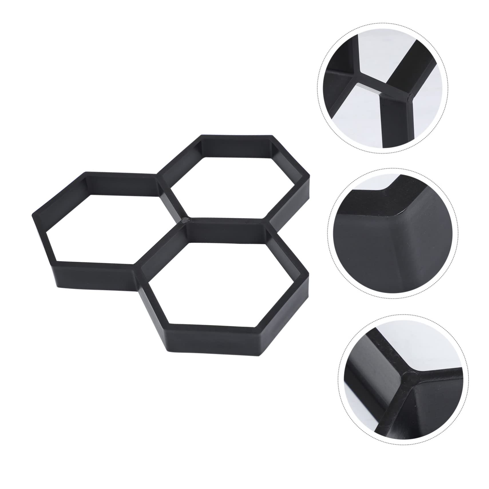 Hexagon Pflasterform für Gartenwege Wiederverwendbare Beton Gießform für DIY Zement Bodenplatten Praktische Schalungsform für Terrasse und Gehwege