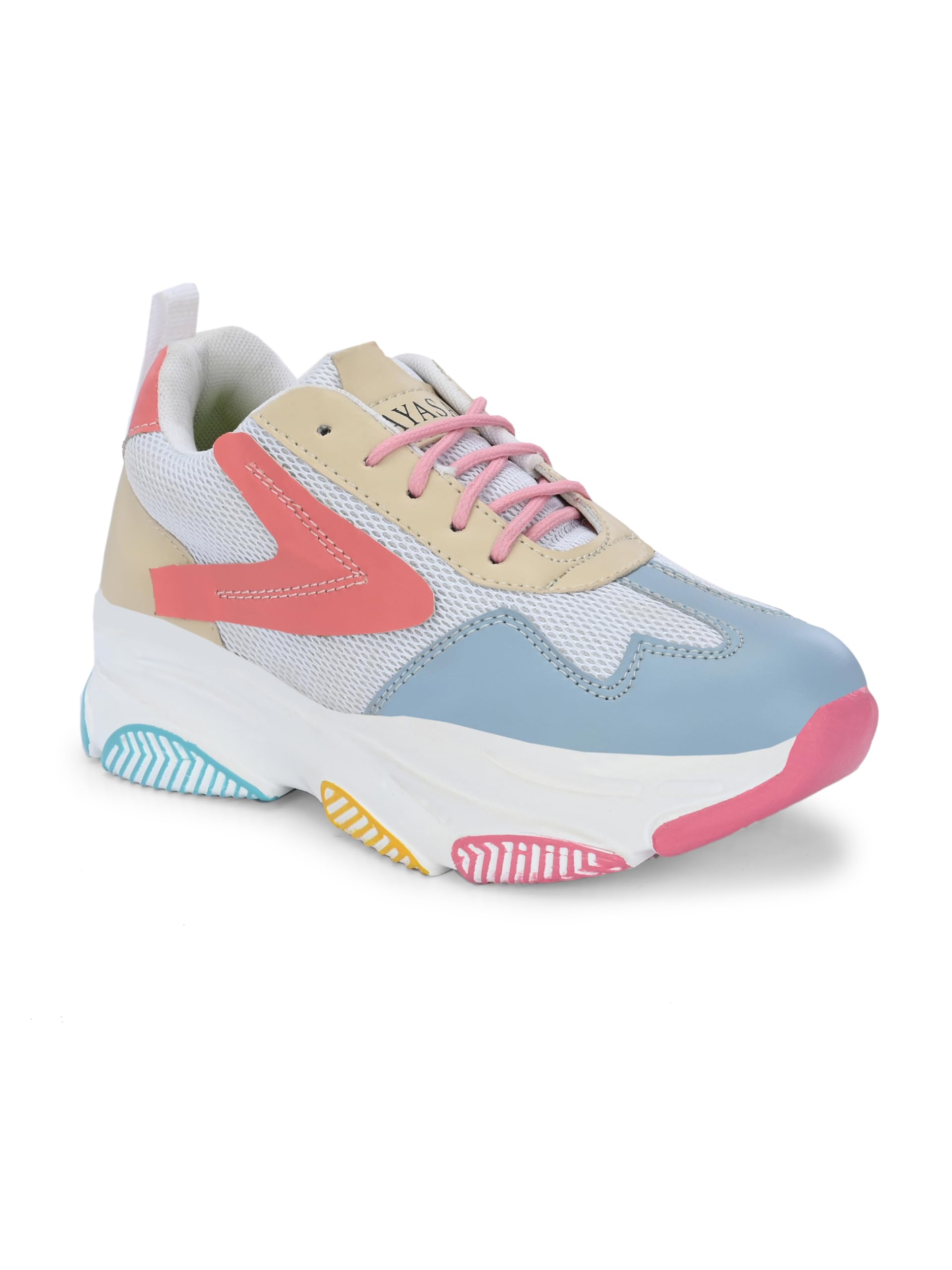 layasa Fashion Classic Attractive Uniqe Sneaker for Womens_5 Blue/Pink (B0CW6K46JC) Amazon Price History, Amazon Price Tracker