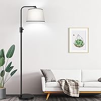 Vista 15 de Nintiue [Actualizada] Lámpara de pie regulable, bombilla LED Edison de 1000 lúmenes incluida, lámpara de pie moderna de arco alto marrón para sala