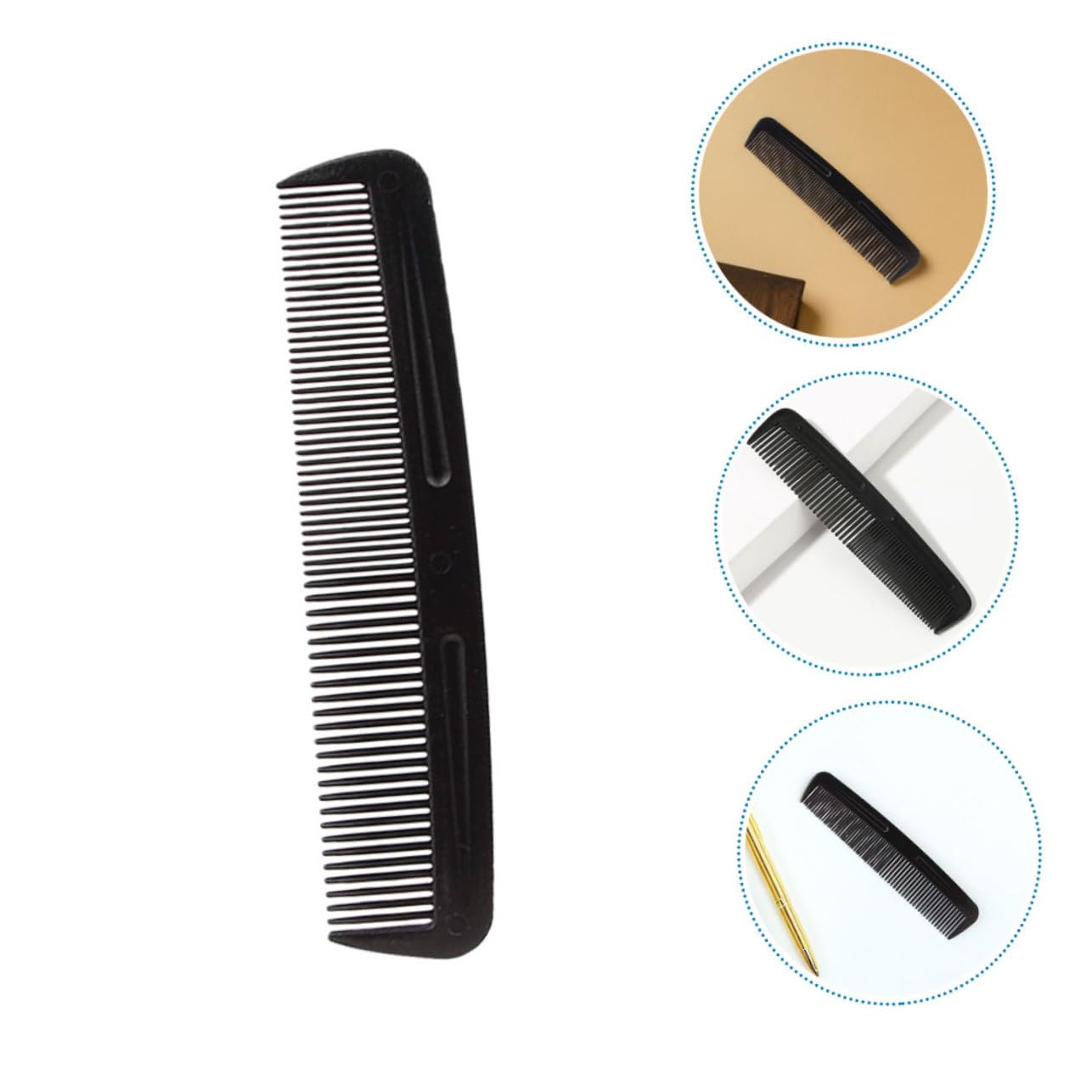 200piezas Peine Cabello De Peluquería Peines Pequeños De Dientes y Anchos Para Viajes y Estilismo De Hombre y Mujer