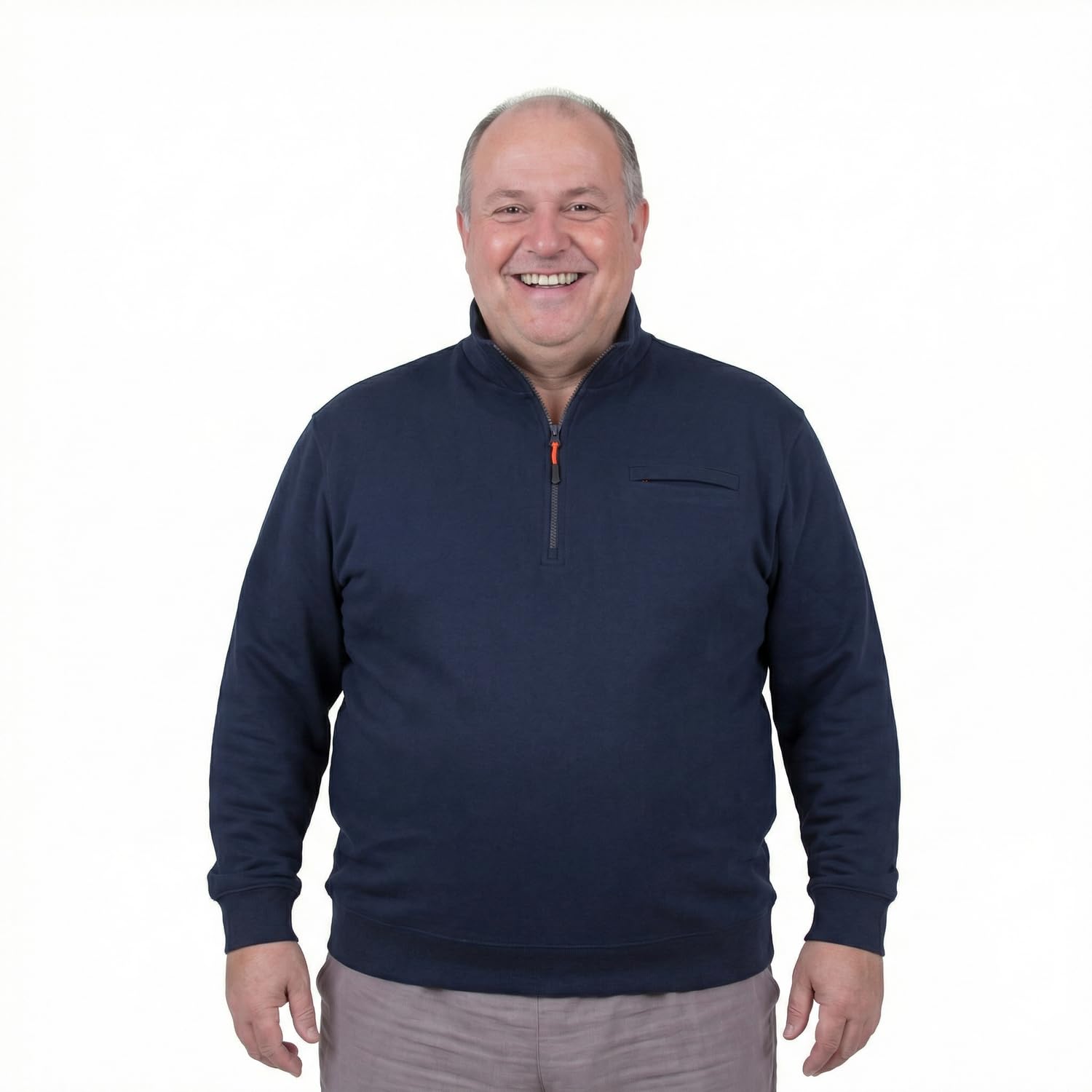 ADAMO Herren Troyer mit Brusttasche Übergrößen 2XL-14XL