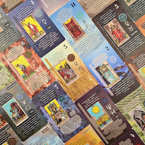 Image of Witchy Cauldron Tarot Cards for Beginners with Meanings on Them - 78 Card Learning Tarot Deck, No Book Needed Mid-Reading, Guidebook Included, Upright & Reversed, Chakra & Zodiac | Last Edition