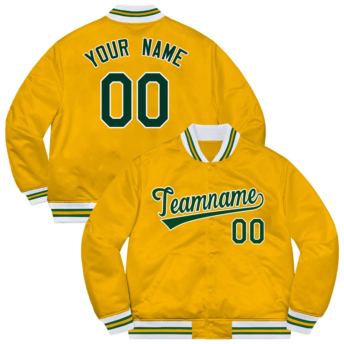 BaiLiLai Custom Men Women Boy Fashion Lightweight Baseball Jacket Personalized Embroidered Name and Number Sport Coats