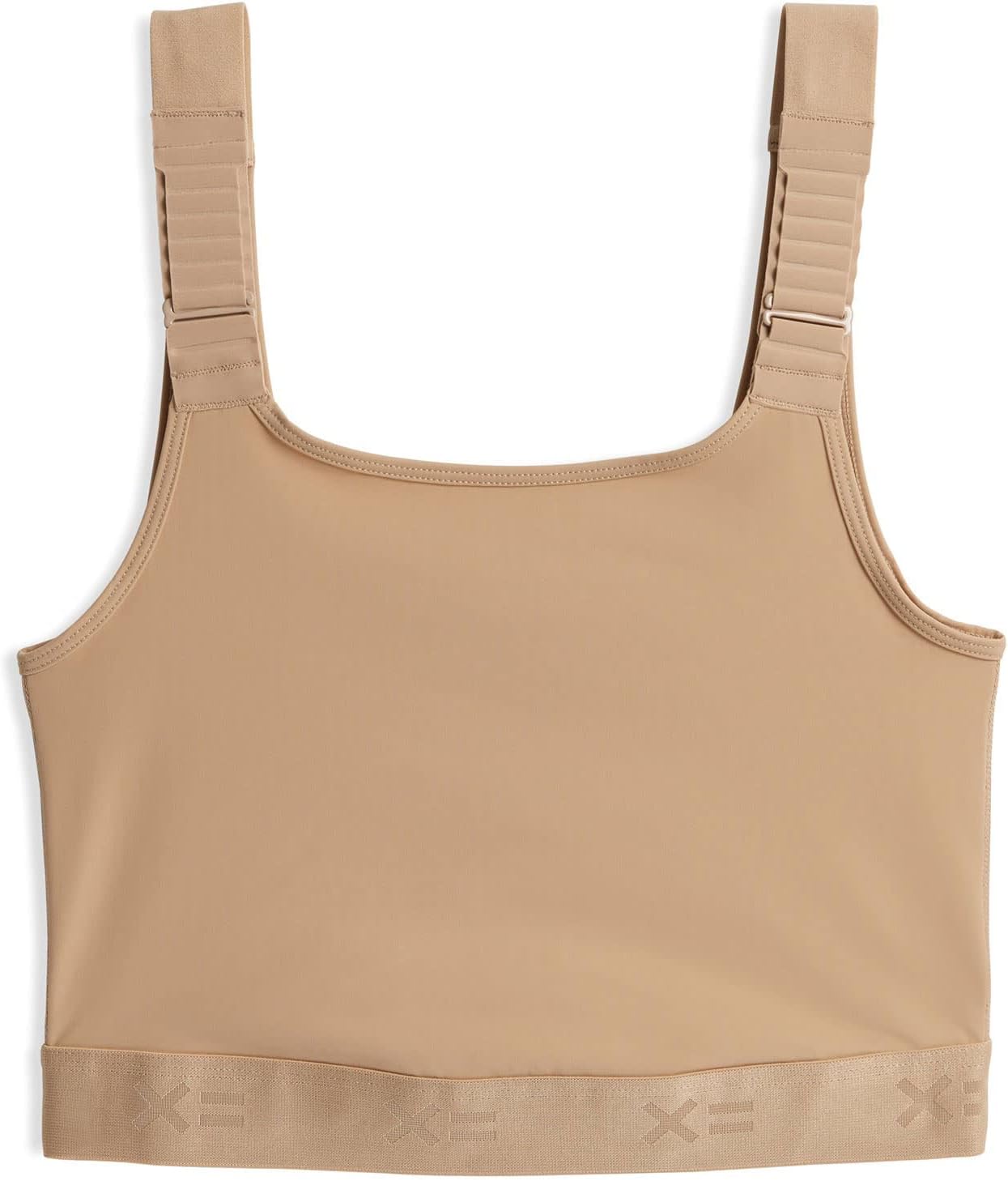 Adjustable Compression Bra Wireless Medium Support Top Smooth Flatlock Seams Full Chest Coverage Athletic Bra