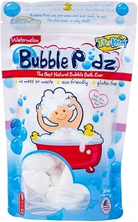 TruKid Bubble Podz, Natural Bubble Bath for Kids with Sensitive Skin, Watermelon Scent, 24 Count - coolthings.us