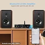 SMSL C200 PRO LDAC Headphone Amplifier, HiFi Digital-to-Analog Audio Converter ES9039Q2M XU-316 DSD512 32Bit/768kHz, USB Type C/Optical/Coaxial to 4.4mm/6.35mm/RCA/TRS DAC Amp for Gaming PS5/Switch/PC