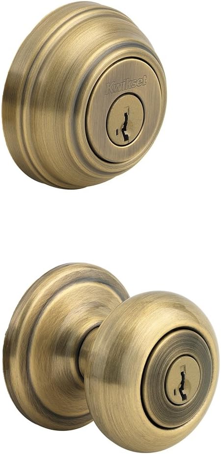 Kwikset Juno keyed entry door knob and deadbolt combo