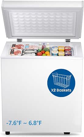 Electactic Compact Chest Freezer 2.0 Cubic Feet, White