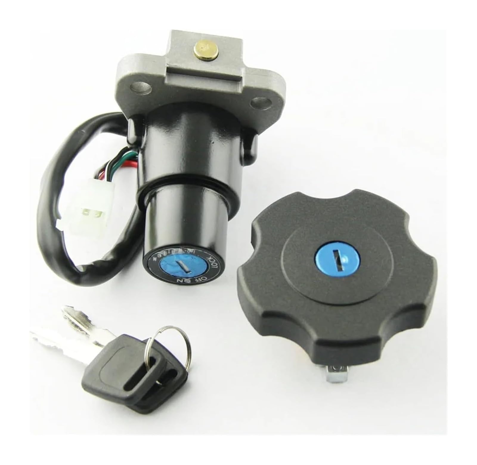 Blocco Accensione Per XT600 XT 600 1990-1995 TW200 DT200 DT200R XT225 Per Serow 225 Chiave Di Blocco Sella Interruttore Accensione Moto Tappo Serbatoio Carburante Interruttore Moto