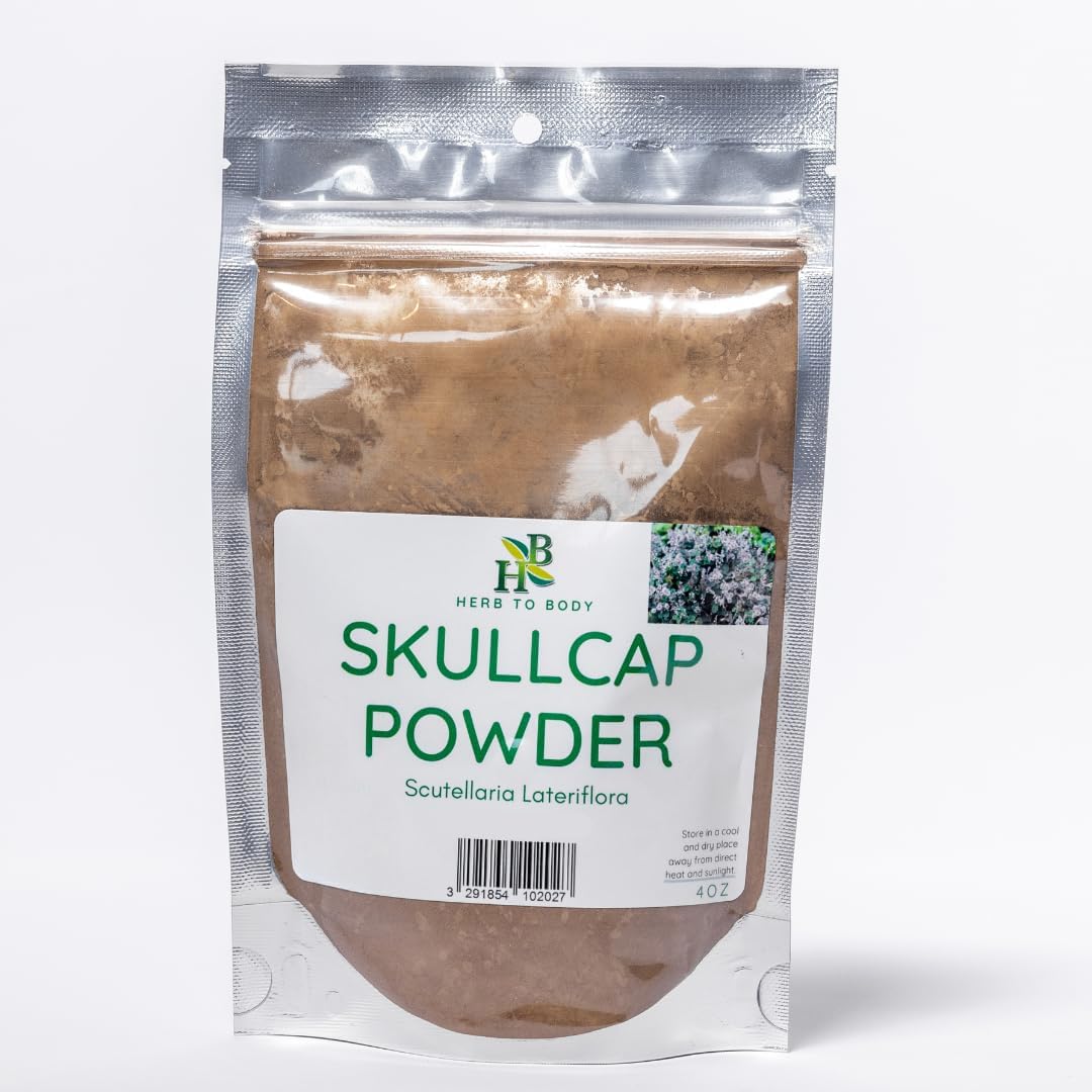 Skullcap Powder | Scutellaria Lateriflora | Wildcrafted | 4oz