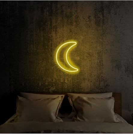 Neon Led Ayd nlatma H lal Gece Lambas  Parti S s  I kl  Duvar Dekor