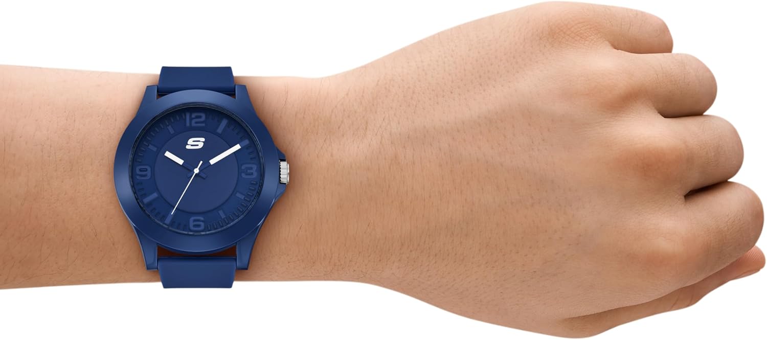 Skechers Men's Rosencrans Analog Blue Silicone Watch (Model: SR5256)