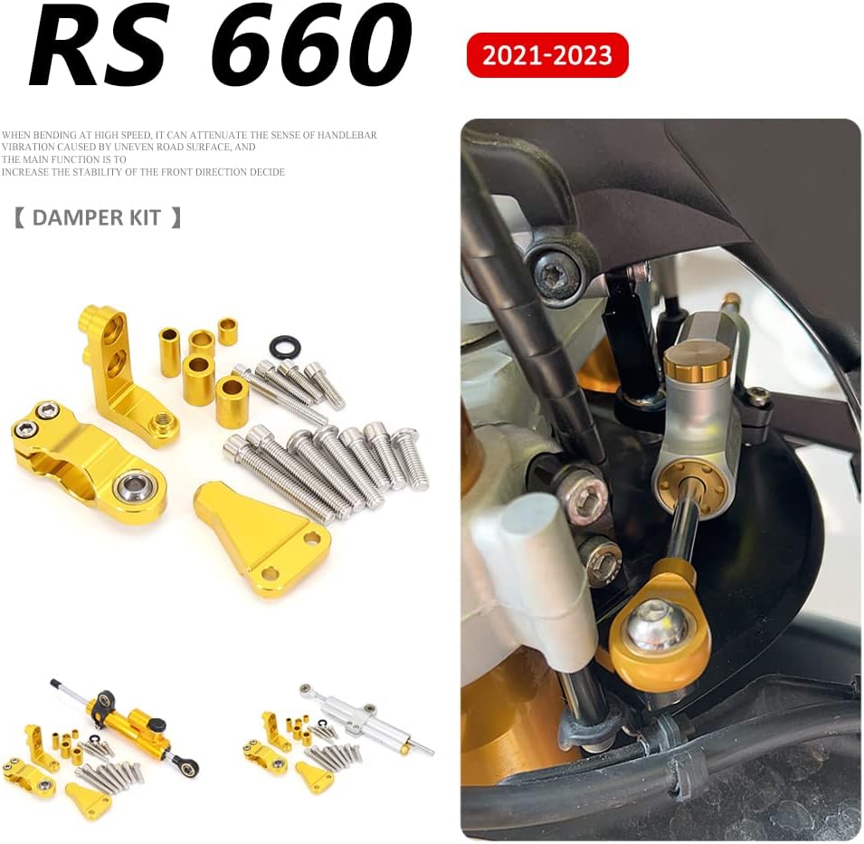 Motorcycle steering damper For Aprilia RS660 RS 660 rs660 2021 2022 2023 Motorcycle Directional Damper Shock Absorber Stabilizer Steering Dampers