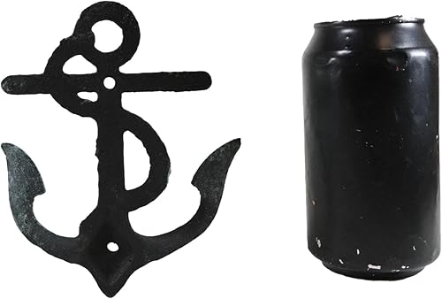 Miniatura 7 de Ebros Gift Paquete de 2 anclajes de hierro fundido clásico rústico Verdigris Vintage Maritime Sailor Nautical Ocean Sea Ship Anchor 2 clavijas de