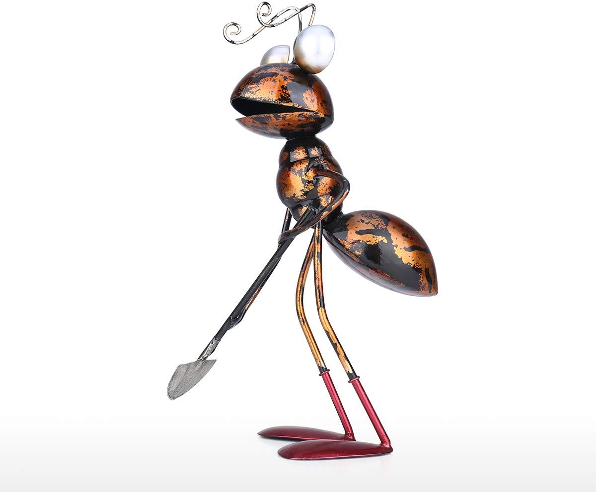 Tooarts Metal Ant Garden Decor Sculpture Home Patio Lawn Yard Indoor Outdoor Statue Ornament