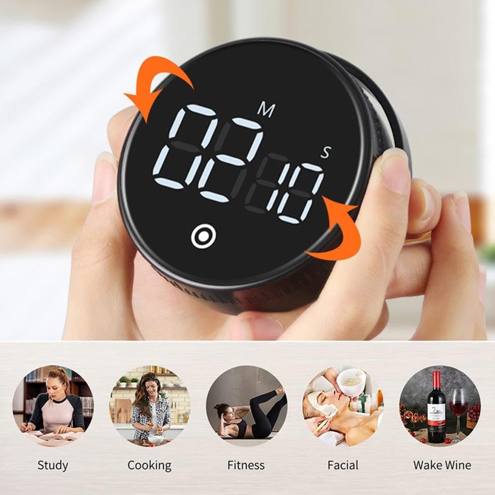 Timer wizualny Timer Zegary do gotowania Magnetyczny minutnik kuchenny Minutnik cyfrowy Ręczny budzik z odliczaniem Mechaniczny minutnik do gotowania Gotowanie Prysznic Stoper do nauki, do gotowania,