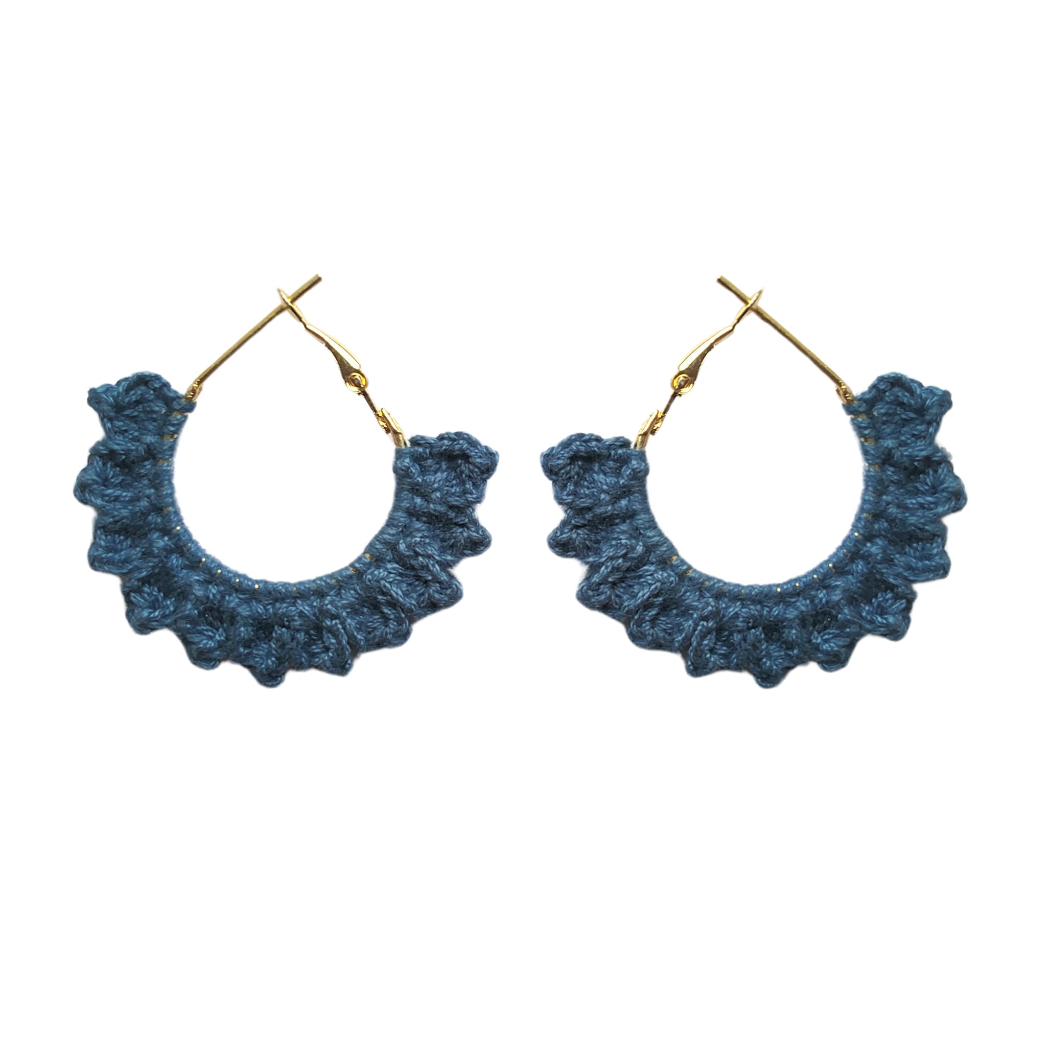 Wishing Treasure Star Petals Handcrafted Crochet Earrings For Womens And Girls, Turquoise (Off White) (B0CL51ZVKR) Amazon Price History, Amazon Price Tracker