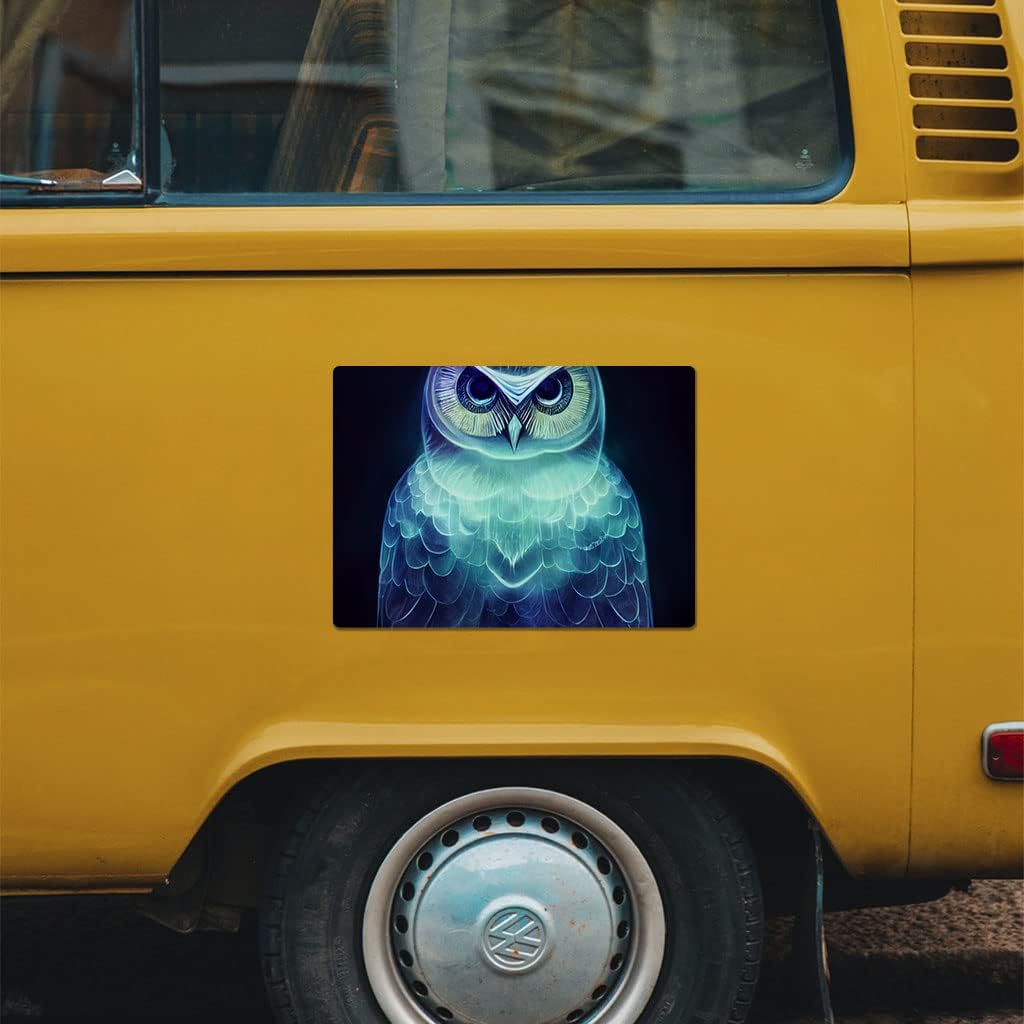 Owl Car Magnet 2 PCS - Art Print Car Magnet - Animal Sticker