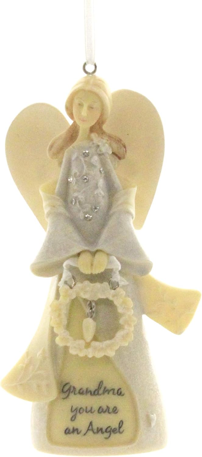 Enesco Foundations Grandmother Angel Ornament, 4.75", Multicolor