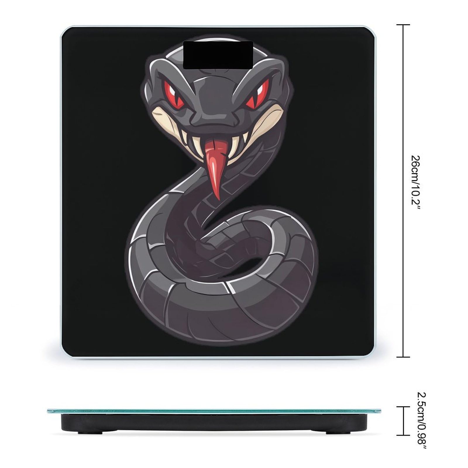 Cobra Snake Scale for Body Weight Smart Accurate Digital Bathroom Scale with Easy Read LCD