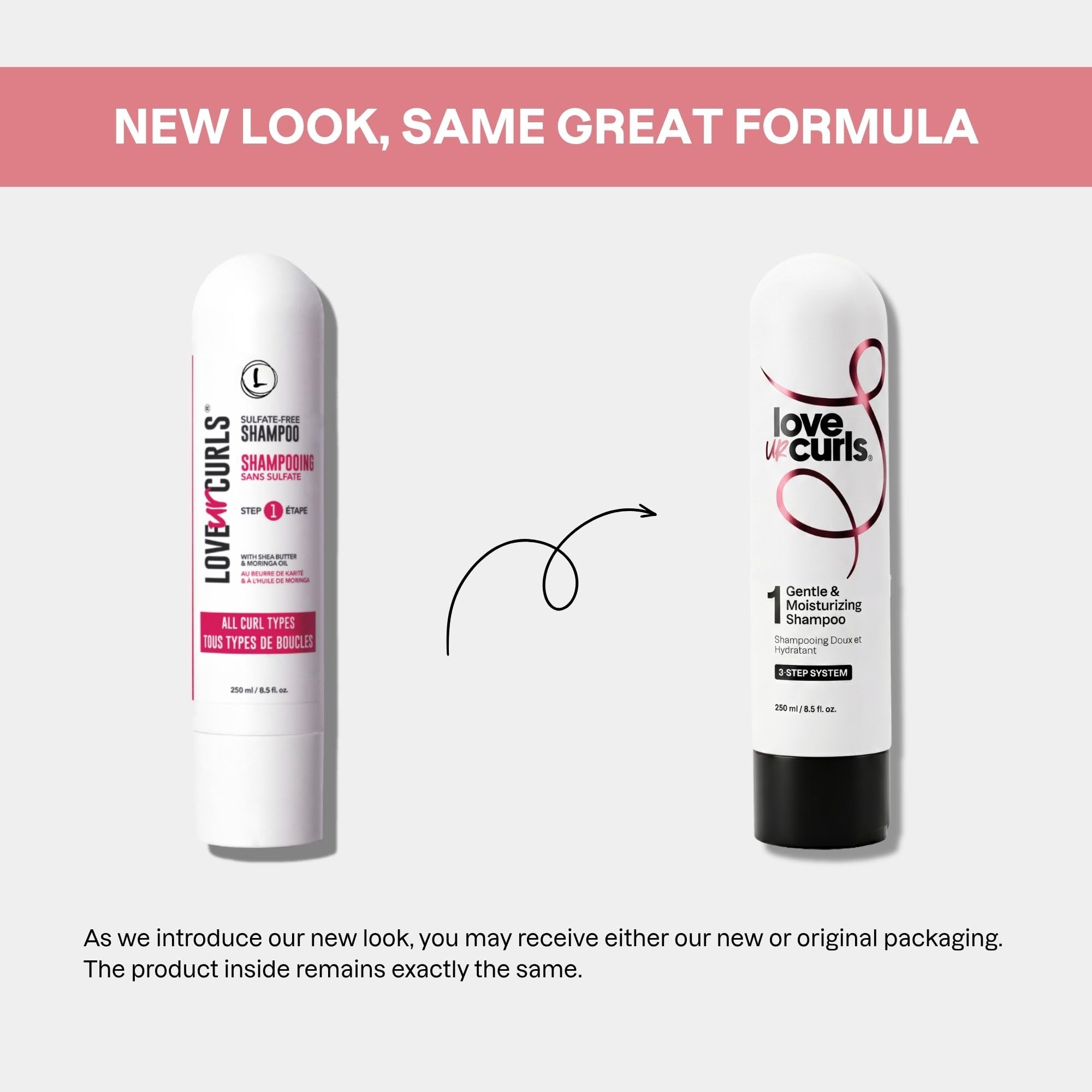 LUS Brands Love Ur Curls szampon do włosów kręconych, falowanych, kręconych, 8,5 uncji bez siarczanów, szampon nawilżający, produkty do pielęgnacji włosów dla delikatnej i delikatnej definicji loków