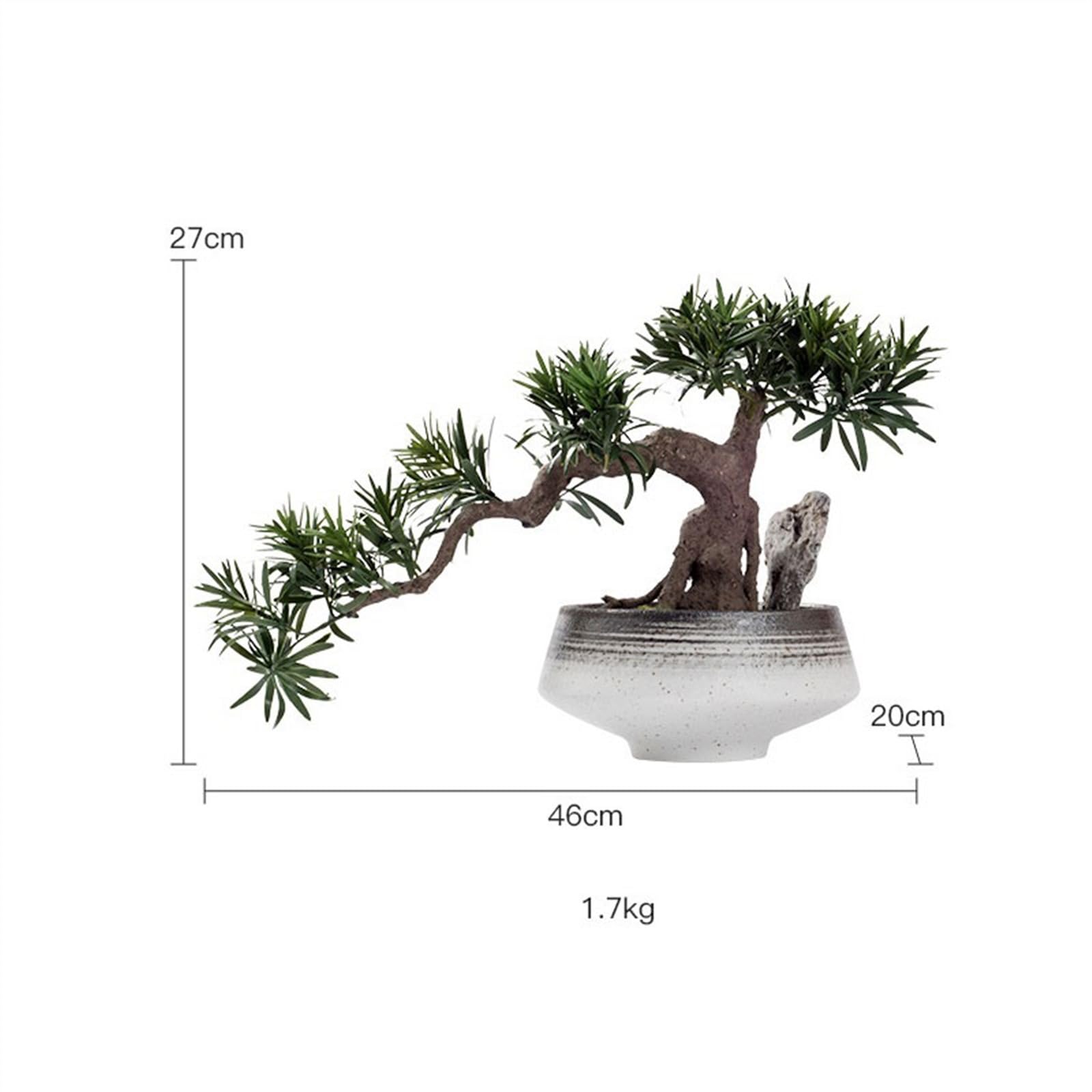 árbol bonsái de imitación Adornos de bonsái con Plantas simulación for Estudio Hotel, decoración Mesa té Zen, Lujo