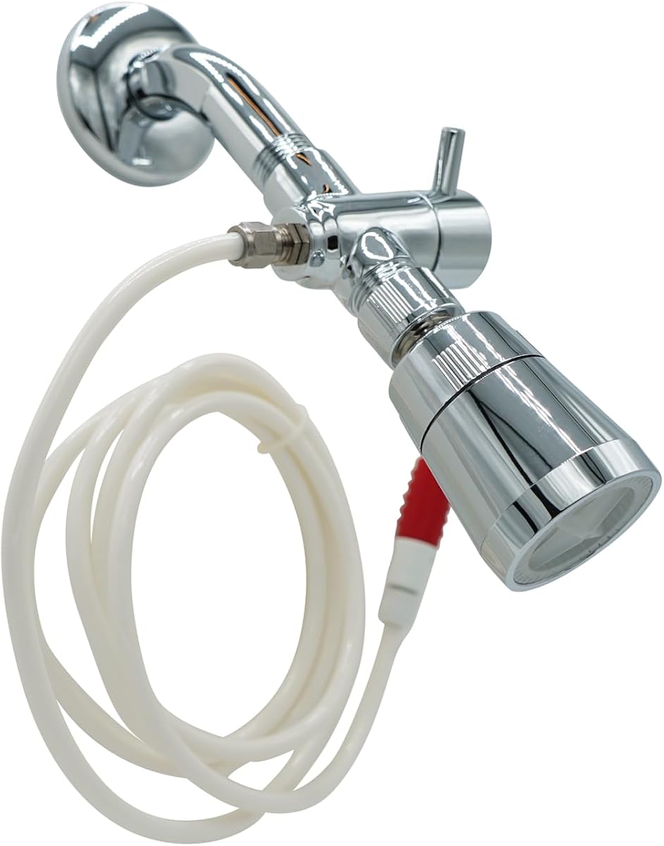 Ducha con brisa bucal | Irrigador bucal | Hilo dental para limpiar dientes, aparatos ortopédicos, encías e implantes | Ducha, sin pilas, sin ensuciar | Presión y temperatura ajustables con agua ilimitada