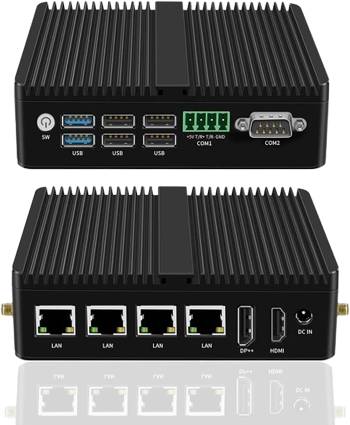 Amazon.com: loopki Industrial N100 Mini PC Micro Firewall Appliance ...