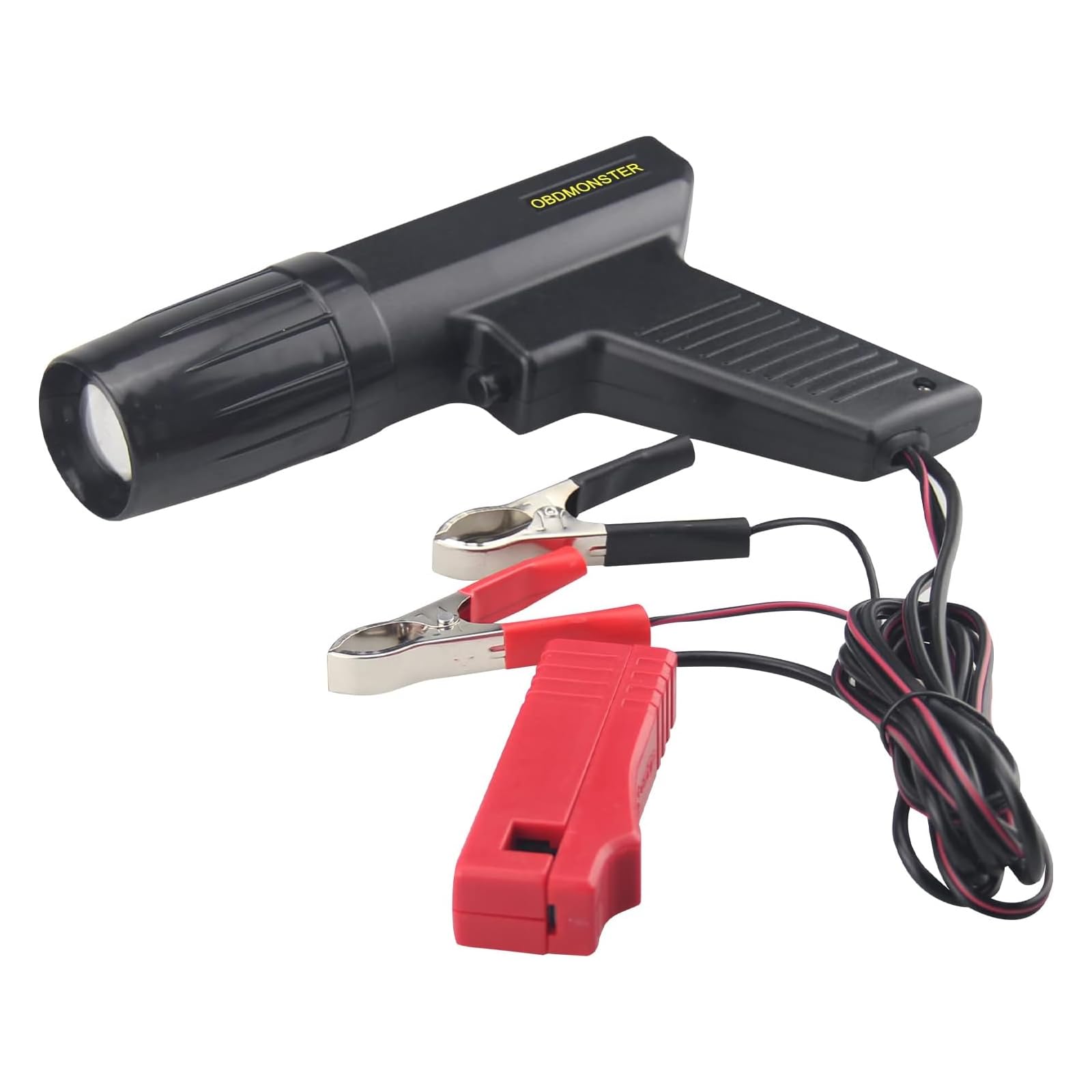 Pistola Estroboscópica Lámpara Estroboscópica con Pinzas,OBDMONSTER Inductivas Digital para Coches y Motos 12V Pistola Estroboscopica, Lámpara Inductiva