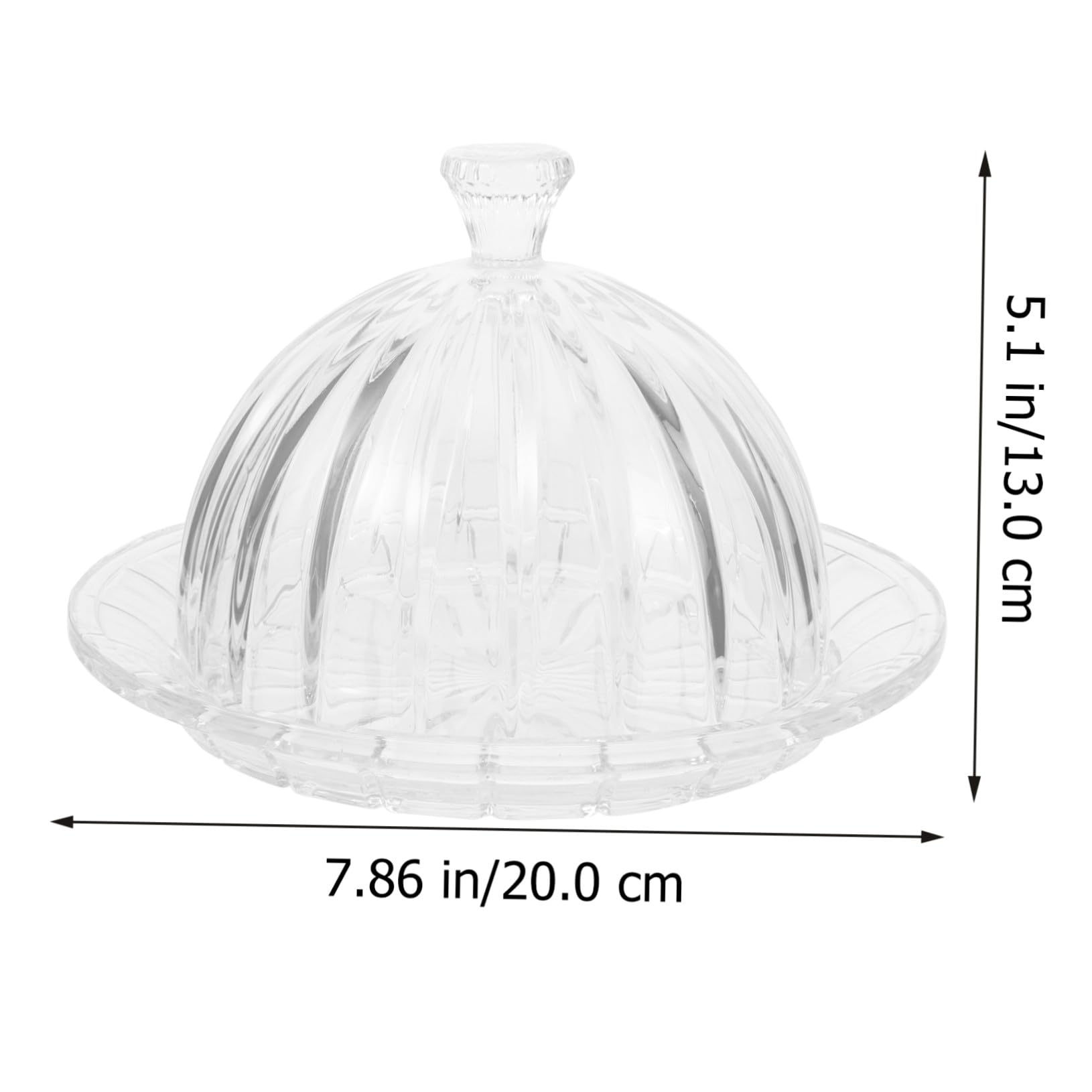Présentoir à Gâteaux Pratique et Facile à Exposer Design Simple en Verre Cloche Transparente pour Dessert et Apéritif à Domicile
