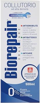 Biorepair " Collutorio " Mouthwash - 500ml/16.9 fl.oz [ Italian Import ]