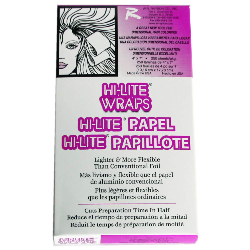 W. R. Rayson Hi-Lite Wraps 4" x 7" Plastic Sandwich Wrap