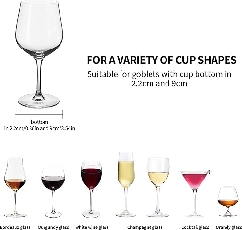 Miniatura 6 de Wine Glass Rack Under Cabinet Drilling Free No Screw Steamware Holder Under Shelf Metal Wine Glasses Holders 304 Stainless Steel Hanger Storage