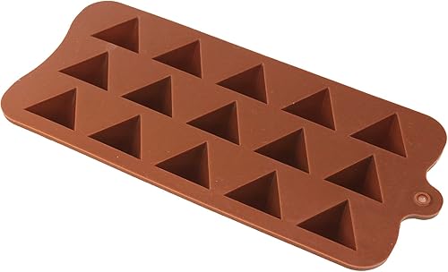 Miniatura 3 de X-Haibei Mini pirámide cubo de hielo trufas chocolate caramelo galletas bandeja jabón silicona molde 15-cavidad