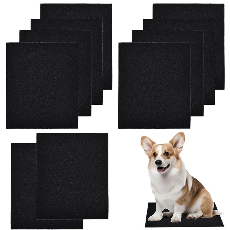 Lixas Autoadesivas para Arranhador de Unhas de Cães e Gatos HAISENGO 27,94 x 22,86 cm, Pacote com 10