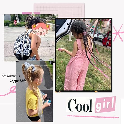 Miniatura 5 de Extensiones de cola de caballo, 2 piezas sintéticas con lazo envolvente para el cabello, extensiones trenzadas, cola de moño, banda de goma, anillo