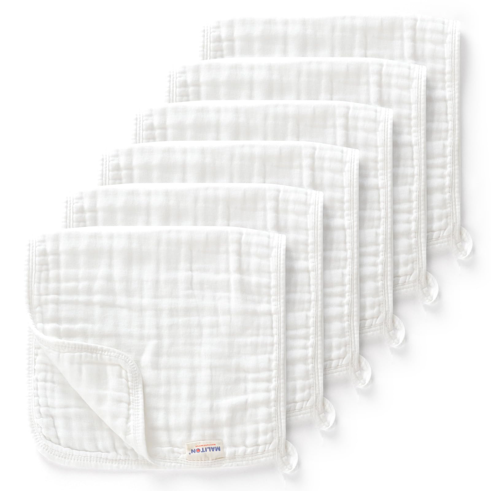 Set Da 10 Panni in Mussola per Bambino - 100% Cotone