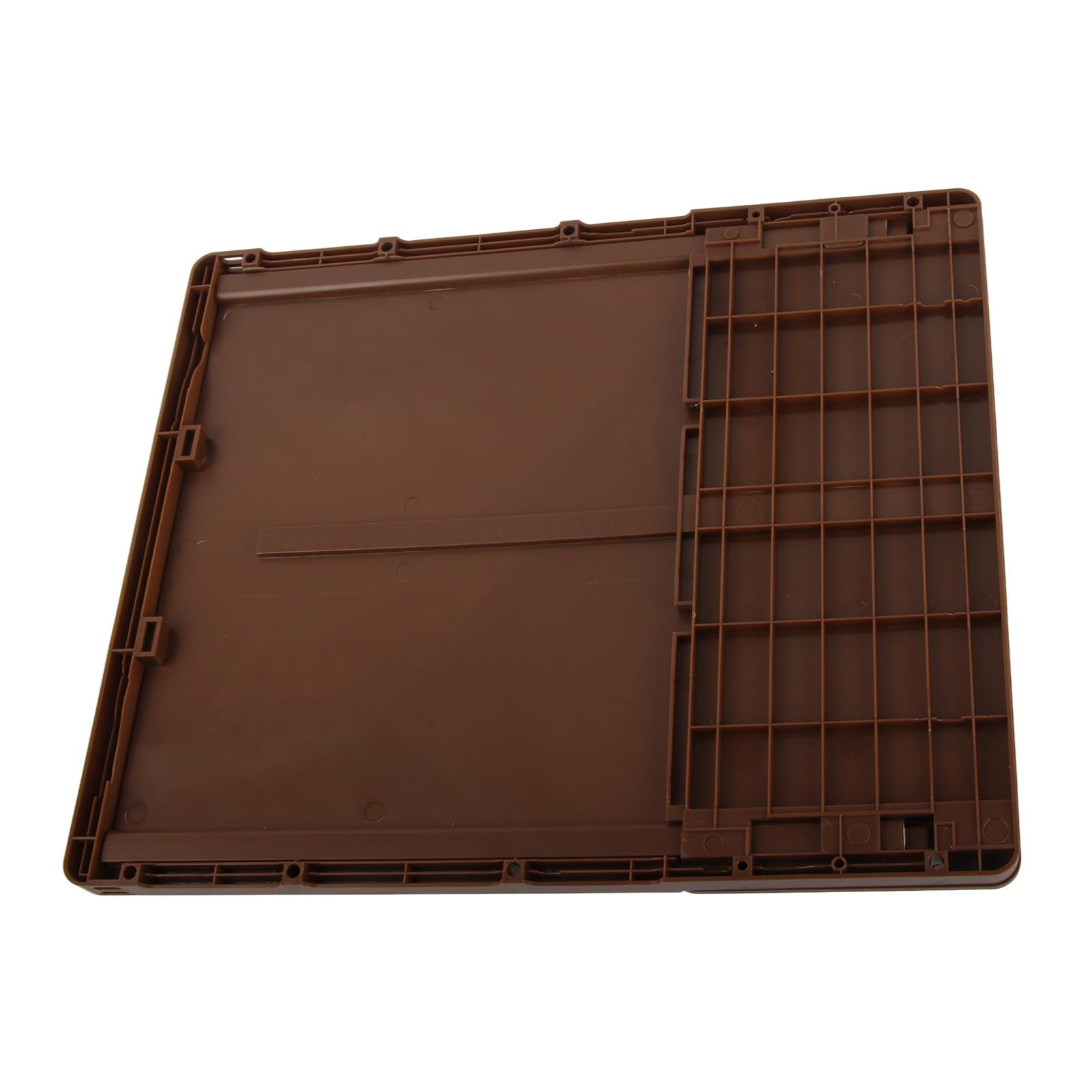 Porta automatica per pollaio USB con apertura orizzontale Apriporta automatica per pollaio Ampio schermo LCD programmabile con timer con avviso di batteria scarica (Brown)