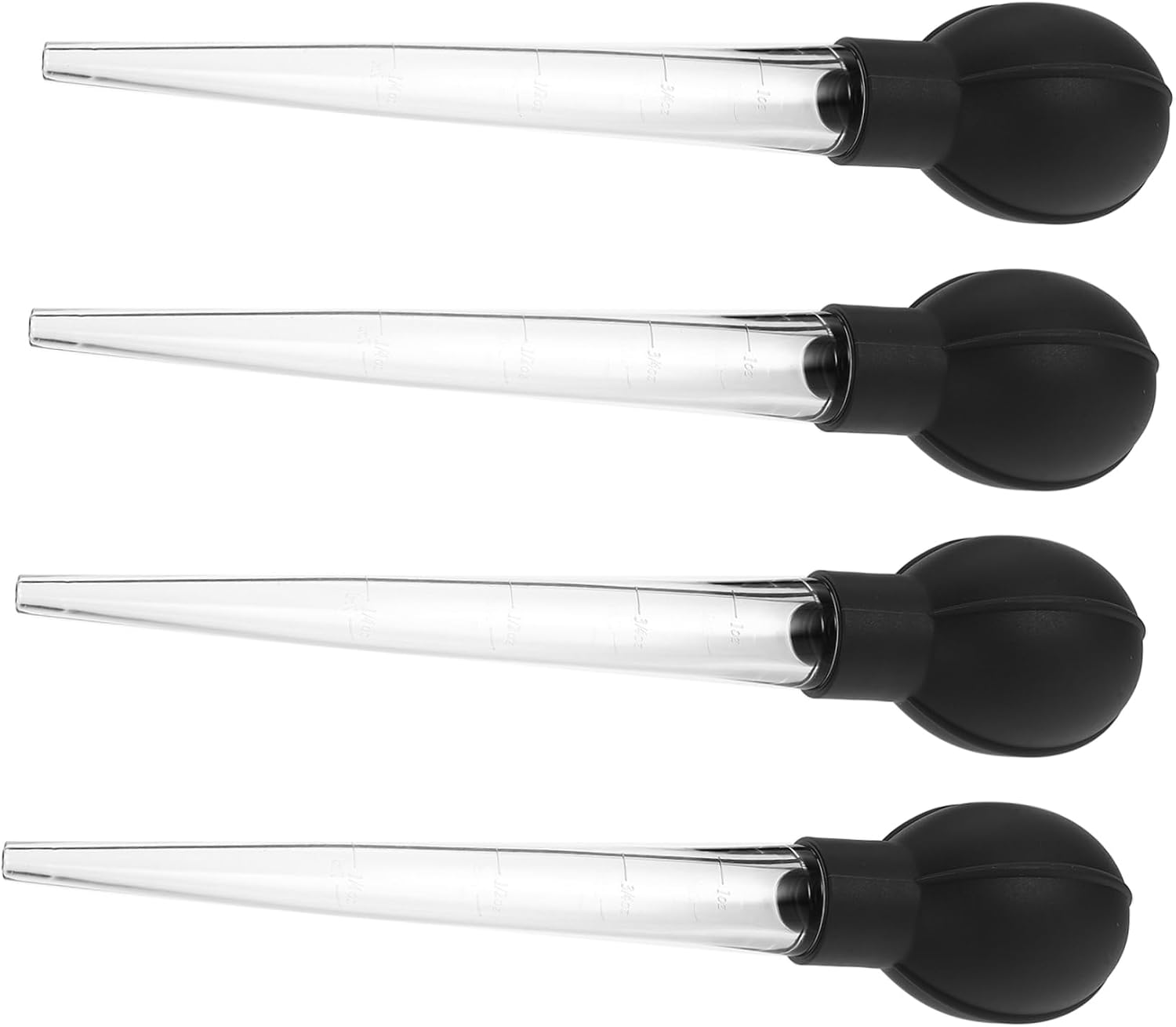 4pcs Large Scale Measuring Test Tube Kitchen Pipettes Plastic Dropper Squeeze Transfer Function