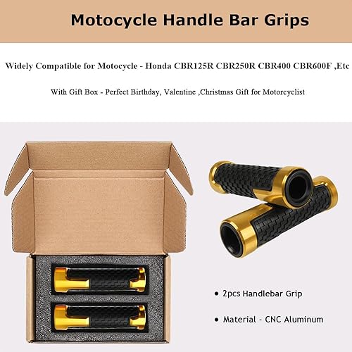 Miniatura 3 de 2 unids empuñaduras de manillar de motocicleta 78 "0.866 in para H-onda CBR60F CBR125R CBR150R CBR250R CBR400 NC23 NC29 CBR600 F2 F3 F4 F4i CBR600RR