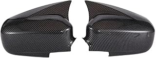 Compatible For Honda Civic 2002 2003 2004 2005 ABS Carbon Fiber Car Rearview Side Mirror Cover Wing Cap Exterior Door Housing Shell Trim