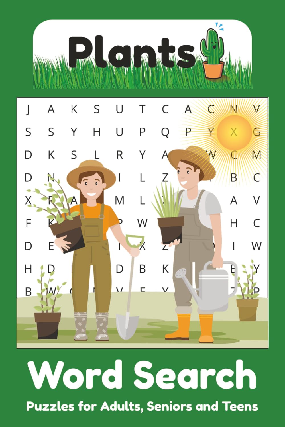 Plant Word Search Puzzle Book: Word Searches with Easy to Read Print about Plants, Planting Techniques, Plant Biology and More | 6x9 inches, 110 pages | 50+ Puzzles... Gift for Vacations, Holidays