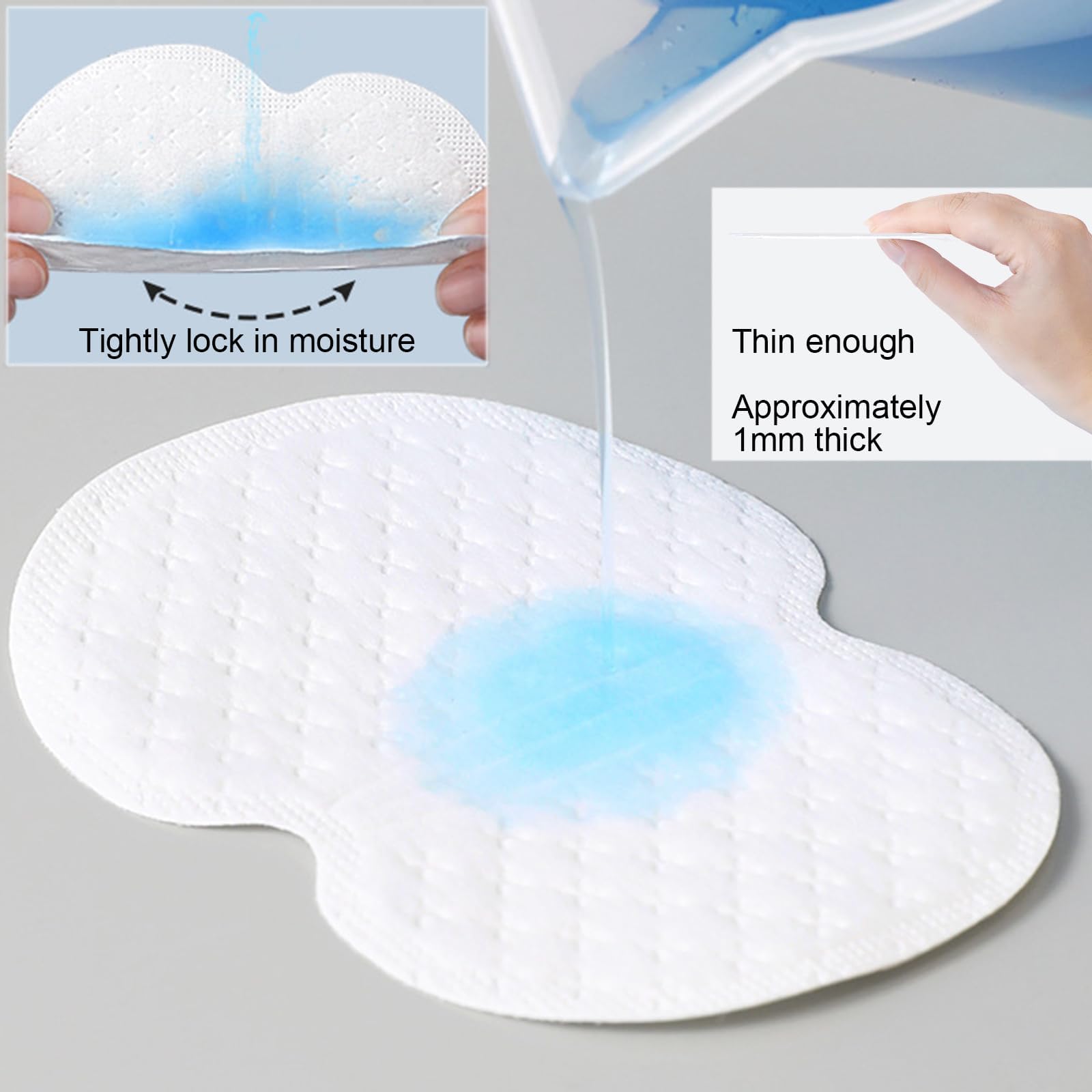 Almohadillas Sudor Axilas Mujer Hombre, 40 Piezas Almohadillas Protectoras para el Sudor, Antisudor Axilas Desechables